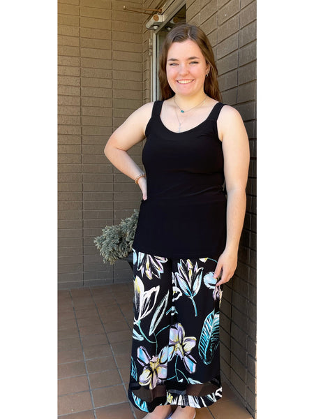 Georgette Thick Strap Cami Top by Artex Fashions