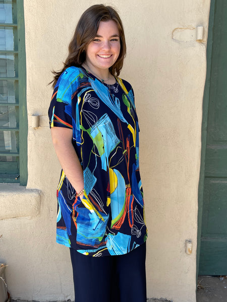 Túnica Gemma Deep Sea de Artex Fashions