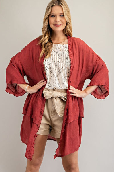 3297 Kimono de manga 3/4 Jerzee