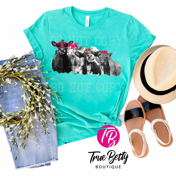 12738 Alice Cool Cowz Graphic T-Shirt