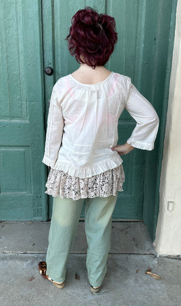 Jocelyn 2-piece Lace Trim Top & Cami Set by Paper Lace