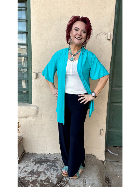 Chaqueta/Kimono ligero de media manga Darlene de Artex Fashions