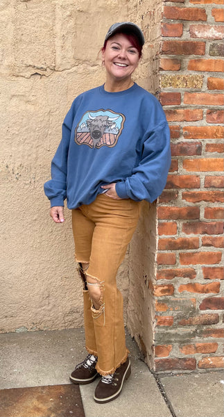 Beatrice Distressed Washed Stretch Twill Hi-Rise Rhinestone Fringe Denim Jeans