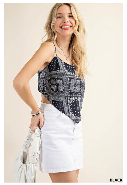 7076 Cindee Bandana Top