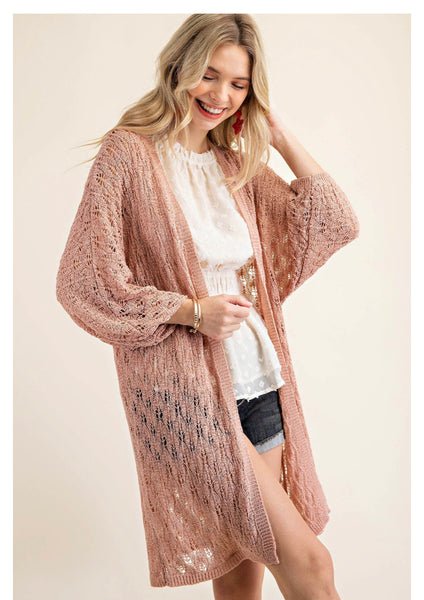 6742 Suéter plumero suave Harlow Pointelle - ¡Reg & Plus!