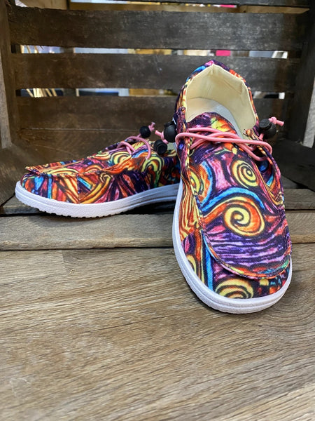 510127 Corky's Purple Swirl Kayak Shoe