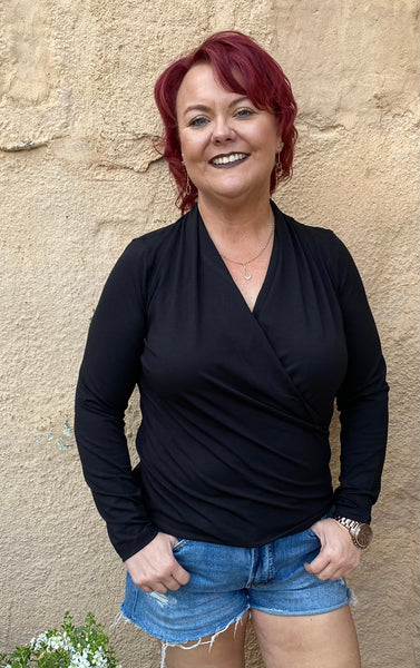 Bylyse Bamboo Jersey Crossover Top