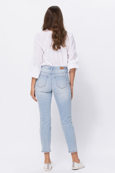 Jessica Mid-Rise Destroyed Boyfriend Judy Blue Jeans