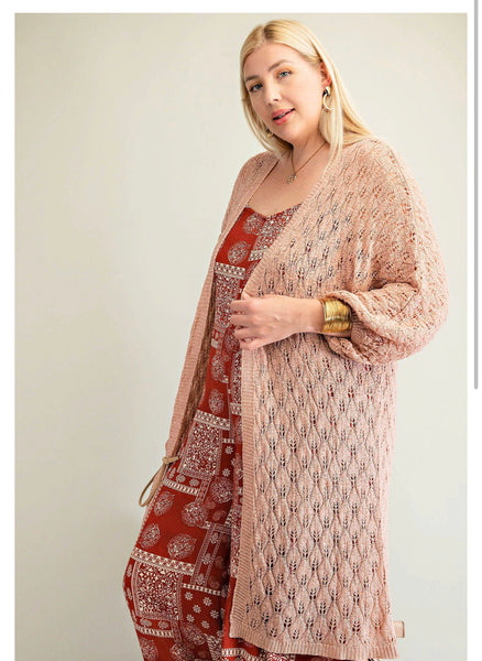 6742 Suéter plumero suave Harlow Pointelle - ¡Reg & Plus!