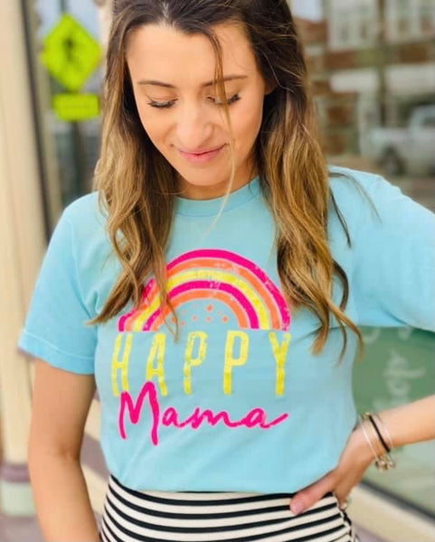 12156 Annie Happy Mama Graphic T-Shirt