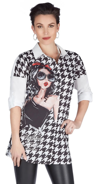 Arlyce Rhinestone Embellished Blouse from Tricotto