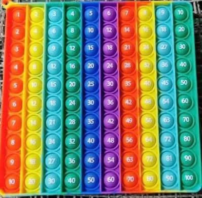 8107 Multiplication Learning Tool Fidget Toy