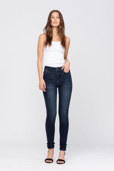 82132   Billings Super Dark High Waist Judy Blue Jeans