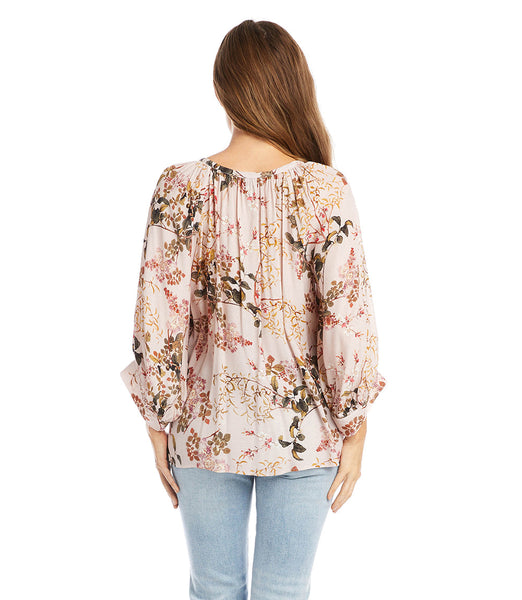 2L19599W Blusa con mangas tipo blusón Lannah - ¡Solo tallas grandes!