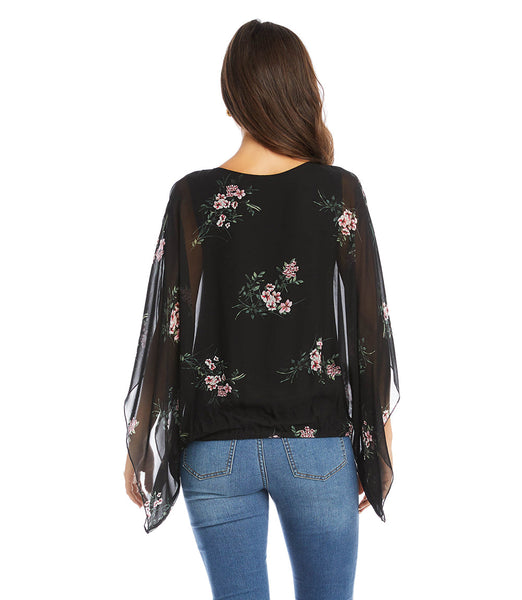 2L26545W Blusa tipo bufanda Shayne - ¡Solo tallas grandes!