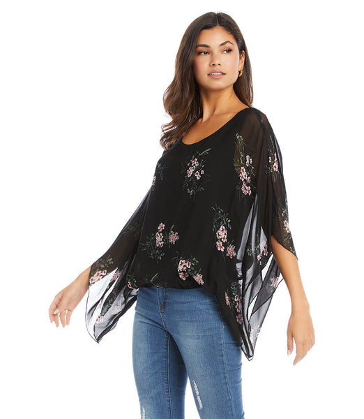 2L26545W Blusa tipo bufanda Shayne - ¡Solo tallas grandes!