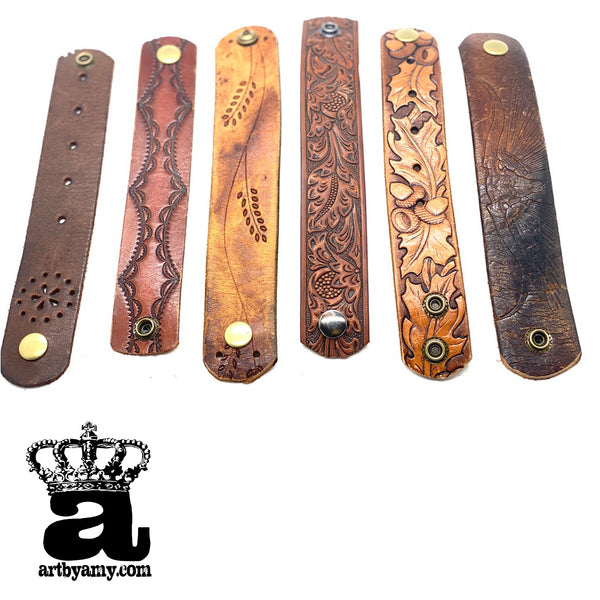 0642 Ophelia Leather Cuffs