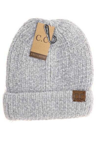 CC Beanie - Fuzzy Chenille Two-Tone