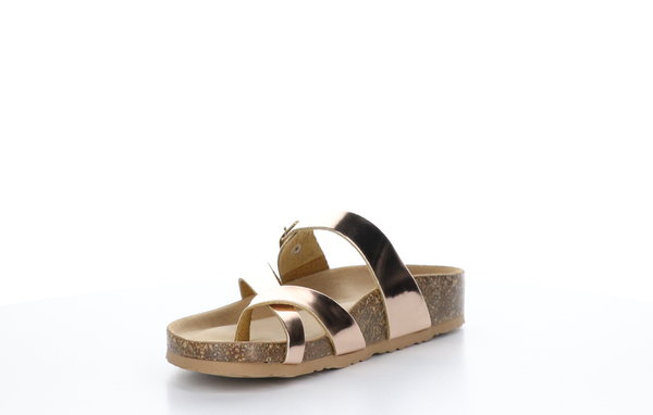 6002122 Parr Rose Gold Mirror Sandals by Bos & Co