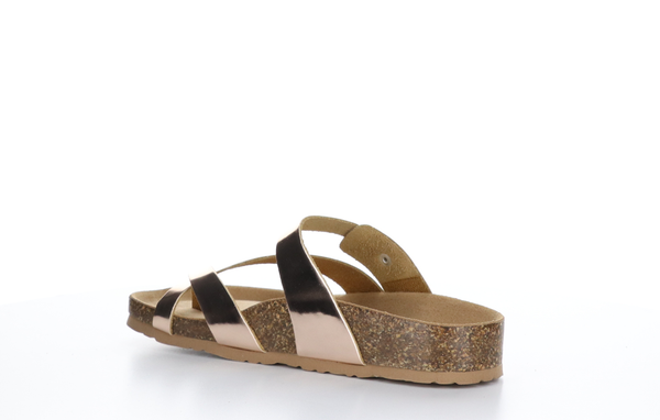 6002122 Parr Rose Gold Mirror Sandals by Bos & Co