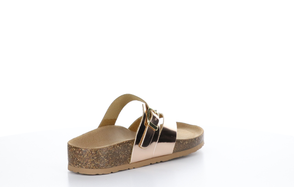 6002122 Parr Rose Gold Mirror Sandals by Bos & Co