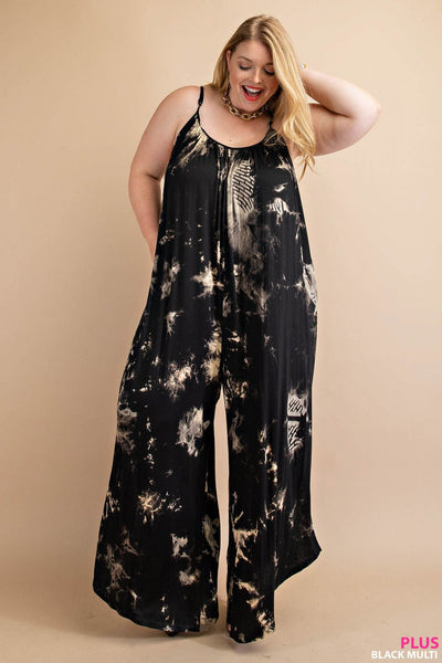 Louisa Tie Dye Harem Jumpsuit - Plus Only!