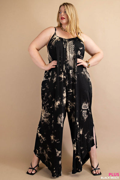 Louisa Tie Dye Harem Jumpsuit - Plus Only!