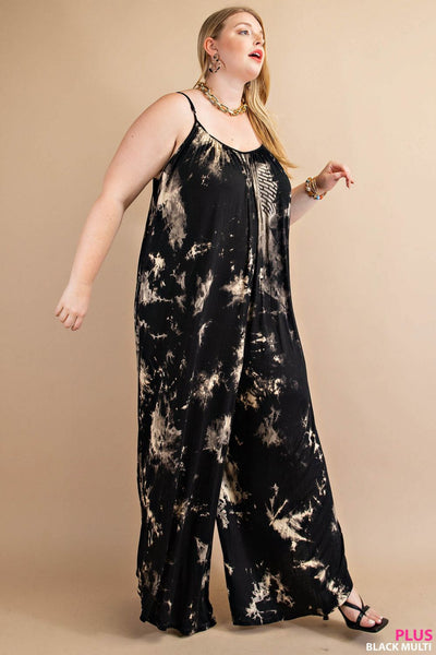 Louisa Tie Dye Harem Jumpsuit - Plus Only!