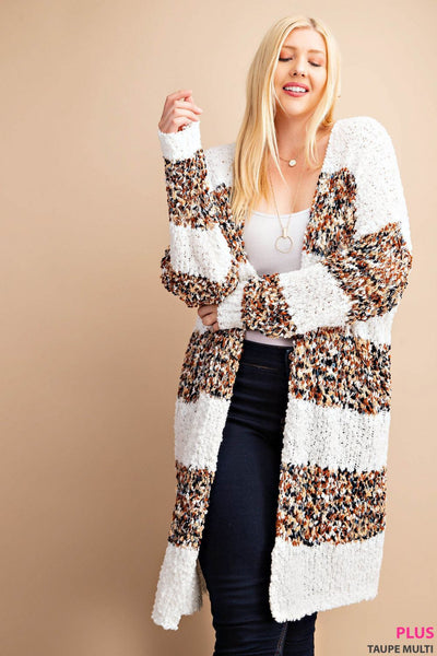 5449 Cárdigan de rayas borrosas Colette