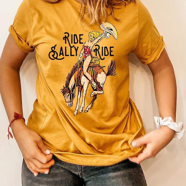 18907 Ride, Sally, Ride! Graphic T-Shirt