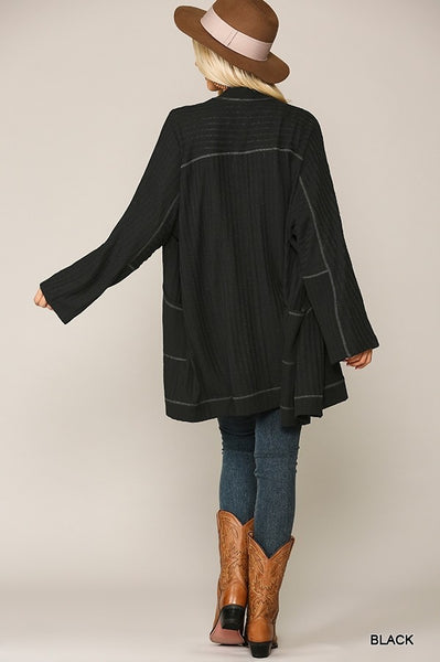 1507 Khloe Soft Rib Knit Cardigan