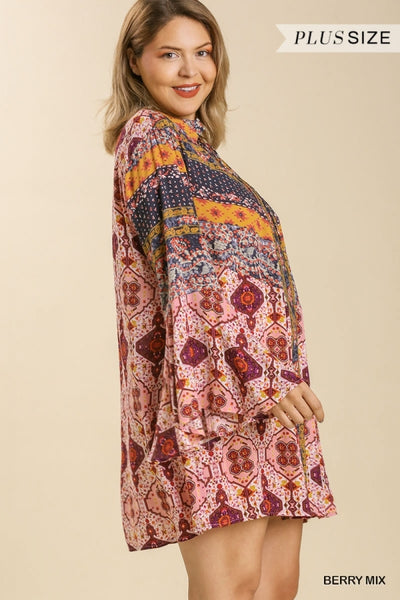 Brittney Boho Patchwork Dress - Reg & Plus! – True Betty Boutique
