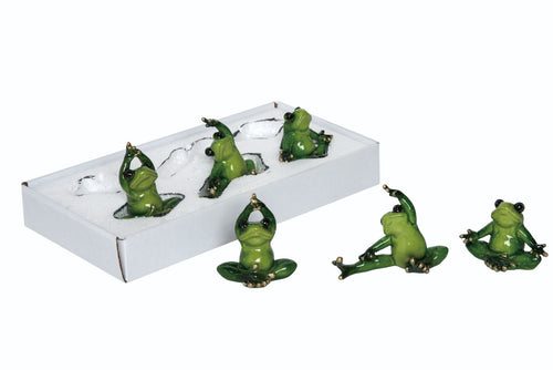 Resin Enchanted Yoga Frogs