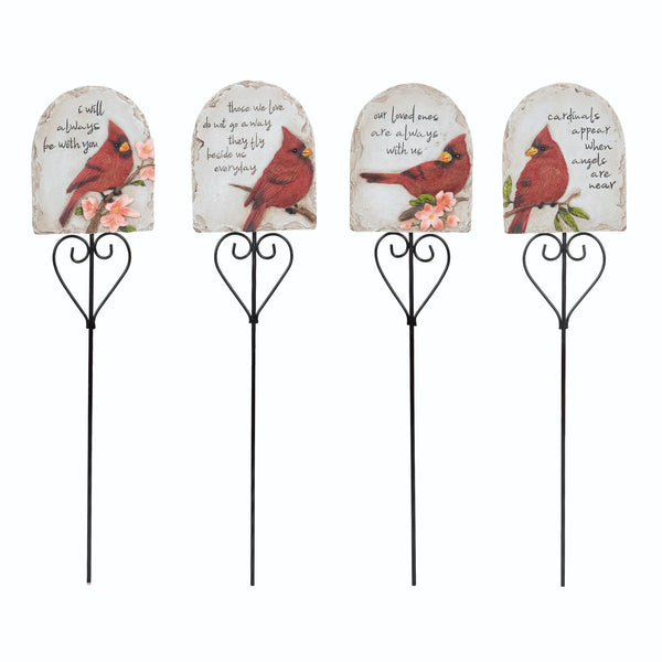 Resin Cardinal Memorial Garden Stake