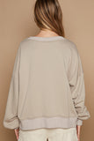 Verni French Terry Cut-Out Sweatshirt