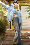 Elisa Relaxed Fit Boyfriend Denim Jacket by POL