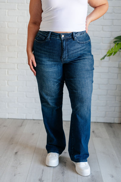 Muriel Mid Rise Control Top Classic Straight Judy Blue Jeans - ONLINE EXCLUSIVE!