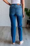 Campbell High Rise Center Seam Detail Straight Jeans - ONLINE EXCLUSIVE!