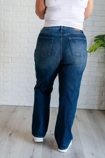 Muriel Mid Rise Control Top Classic Straight Judy Blue Jeans - ONLINE EXCLUSIVE!