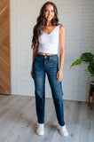 Muriel Mid Rise Control Top Classic Straight Judy Blue Jeans - ONLINE EXCLUSIVE!