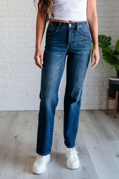 Muriel Mid Rise Control Top Classic Straight Judy Blue Jeans - ONLINE EXCLUSIVE!