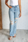 88671   Ramona Hi-Rise Rigid Magic Destroyed Straight Judy Blue Jeans - ONLINE EXCLUSIVE!