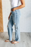 88671   Ramona Hi-Rise Rigid Magic Destroyed Straight Judy Blue Jeans - ONLINE EXCLUSIVE!