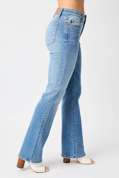 Jeans azules Judy de pernera recta y talle alto Gayle - ¡EXCLUSIVO EN LÍNEA!