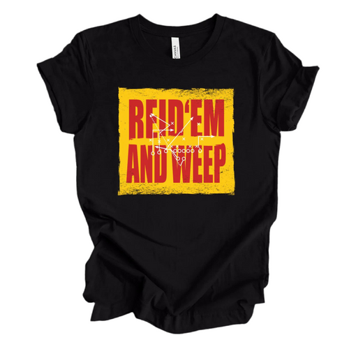 Reid 'Em And Weep Black Heather Short Sleeve Crew Neck Tee