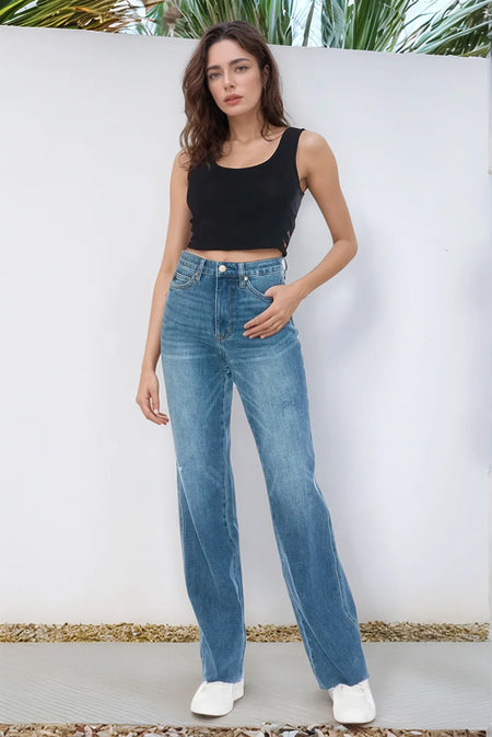 Renae Mid-Rise Nondistressed Bootcut Judy Blue Jeans - ONLINE EXCLUSIVE!