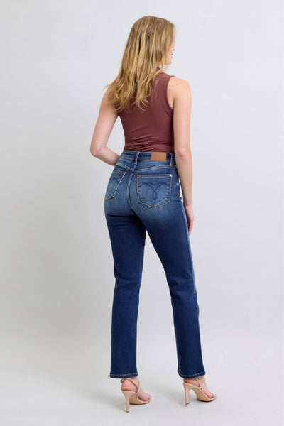 Jennifer Mid-Rise Washed Straight Leg Judy Blue Jeans - ONLINE EXCLUSIVE!