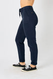 88813   Resa Navy Garment Dyed Hi-Rise Judy Blue Joggers