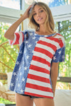 Quinn American Flag Theme Short Sleeve T-Shirt - ONLINE EXCLUSIVE!