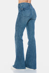 Paislee Mid-Rise Tummy Control Cut Hem Flare Judy Blue Jeans - ONLINE EXCLUSIVE!